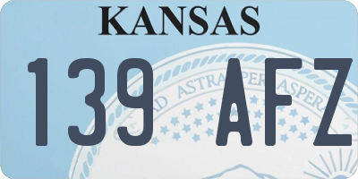 KS license plate 139AFZ