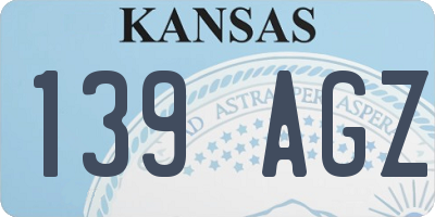 KS license plate 139AGZ