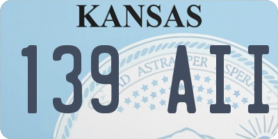 KS license plate 139AII