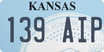KS license plate 139AIP