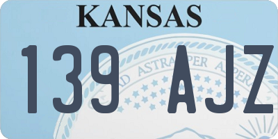 KS license plate 139AJZ