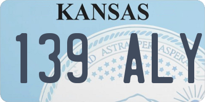 KS license plate 139ALY