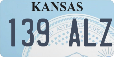 KS license plate 139ALZ