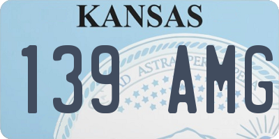 KS license plate 139AMG