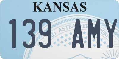 KS license plate 139AMY