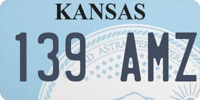 KS license plate 139AMZ