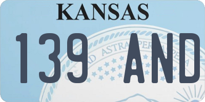 KS license plate 139AND