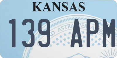 KS license plate 139APM
