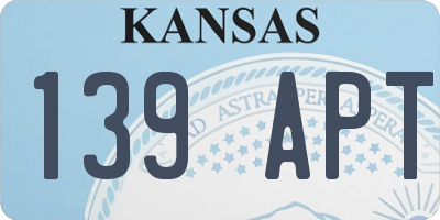 KS license plate 139APT