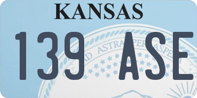 KS license plate 139ASE
