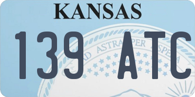 KS license plate 139ATC