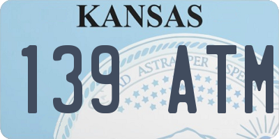 KS license plate 139ATM