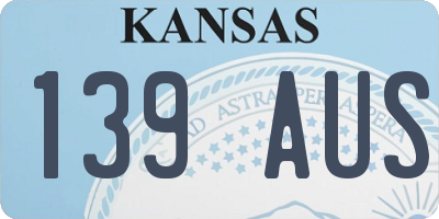 KS license plate 139AUS
