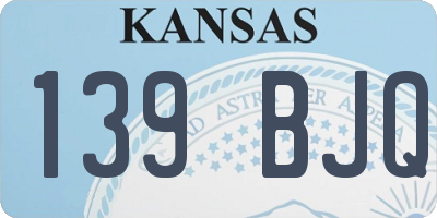 KS license plate 139BJQ