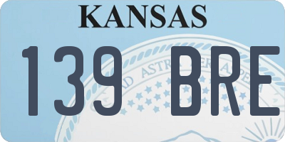 KS license plate 139BRE