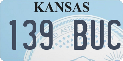 KS license plate 139BUC