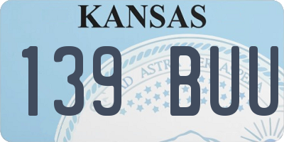 KS license plate 139BUU