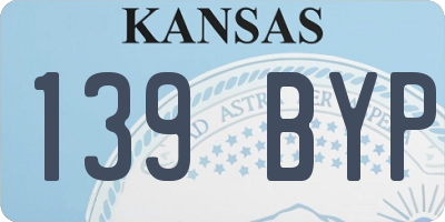 KS license plate 139BYP