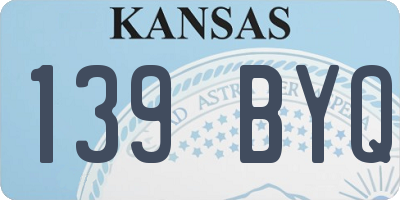 KS license plate 139BYQ