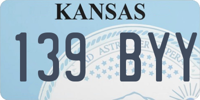 KS license plate 139BYY