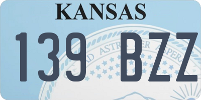 KS license plate 139BZZ