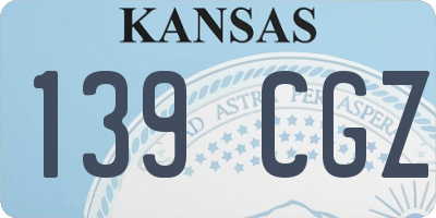 KS license plate 139CGZ