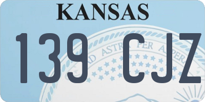 KS license plate 139CJZ