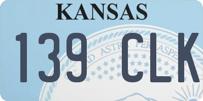 KS license plate 139CLK