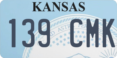 KS license plate 139CMK