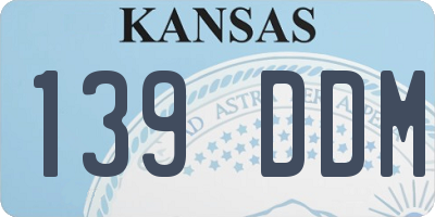 KS license plate 139DDM