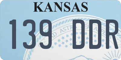 KS license plate 139DDR