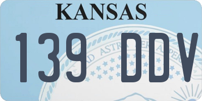 KS license plate 139DDV