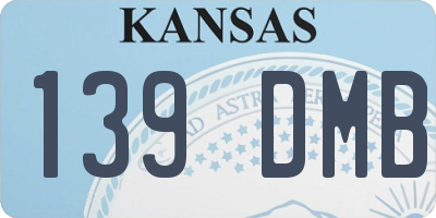 KS license plate 139DMB