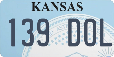 KS license plate 139DOL