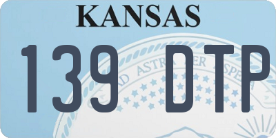 KS license plate 139DTP