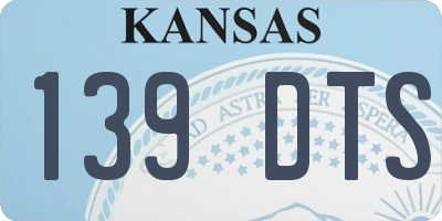 KS license plate 139DTS
