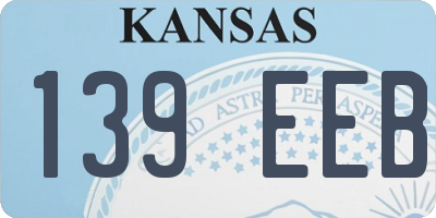 KS license plate 139EEB