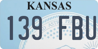 KS license plate 139FBU