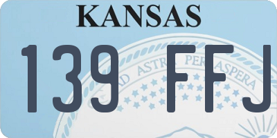 KS license plate 139FFJ