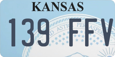 KS license plate 139FFV