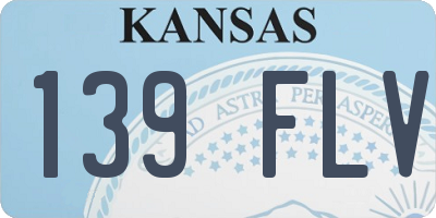 KS license plate 139FLV