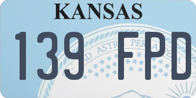 KS license plate 139FPD