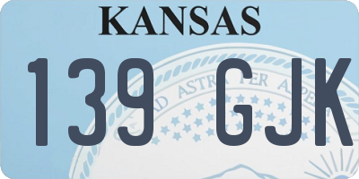KS license plate 139GJK