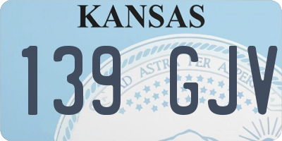 KS license plate 139GJV