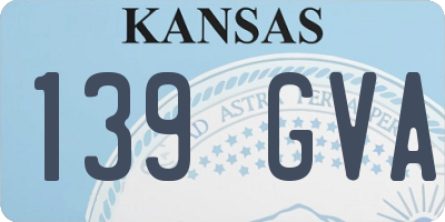 KS license plate 139GVA