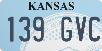 KS license plate 139GVC