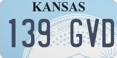 KS license plate 139GVD