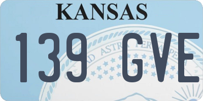KS license plate 139GVE