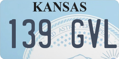 KS license plate 139GVL