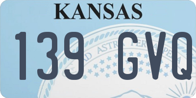KS license plate 139GVQ